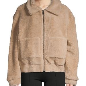 Lea + Viola faux fur teddy jacket oatmeal M